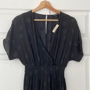 Madewel XXS polka dot silk jumpsuit